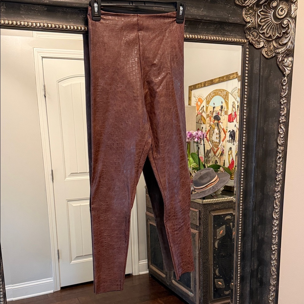 Commando Brown Textured Leggings
